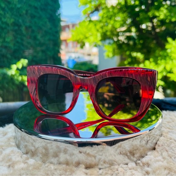 Thierry Lasry Intimacy Red Cat-Eye Sunglasses $485 Brand New! - Picture 5 of 15